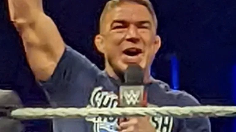 Chad Gable durante un evento de WWE