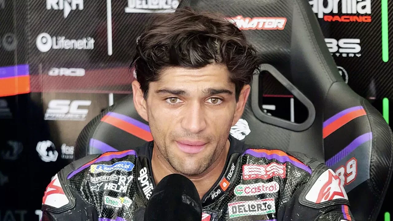 Jorge Martin, piloto de Aprilia, durante el Gran Premio de Espana de MotoGP 2026