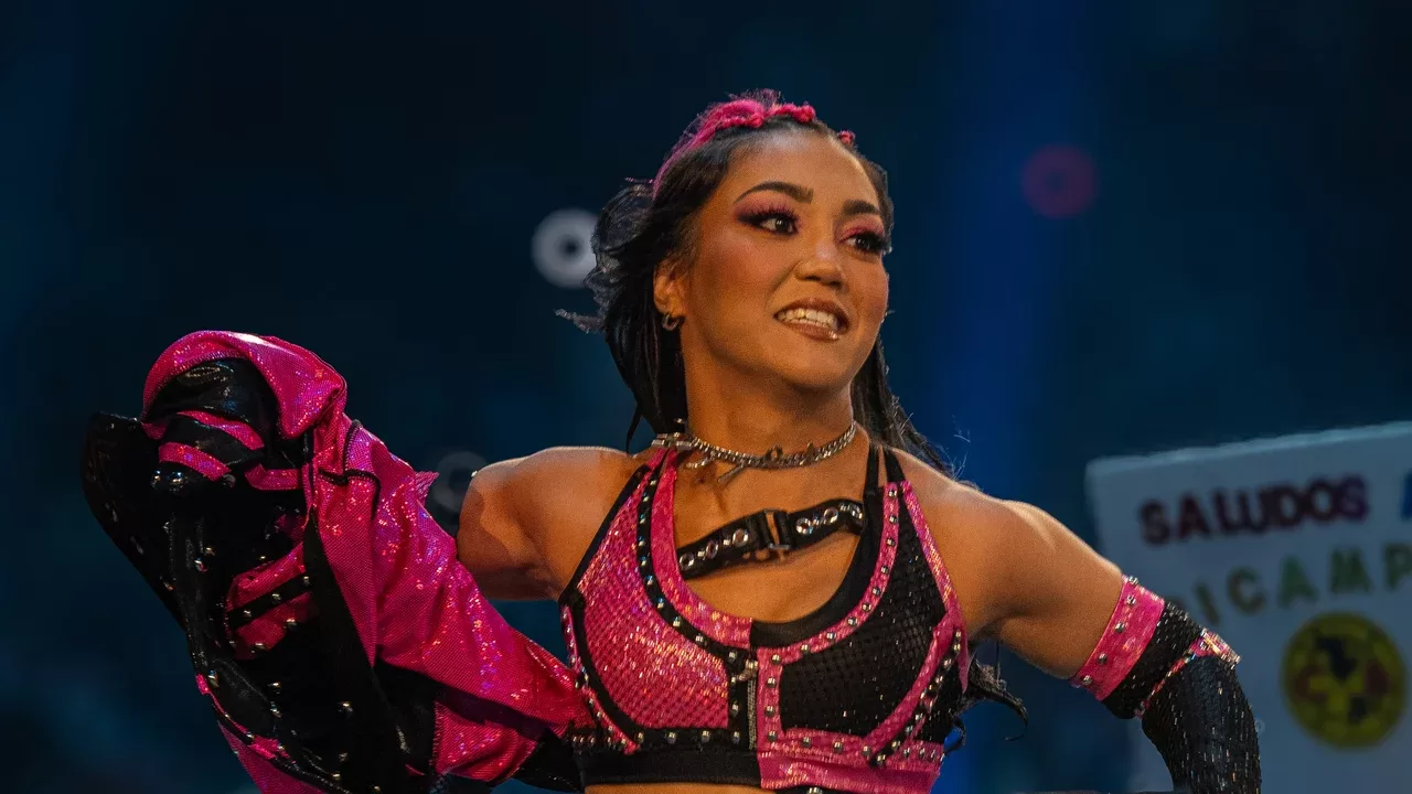Roxanne Perez, luchadora de WWE, en una foto de referencia