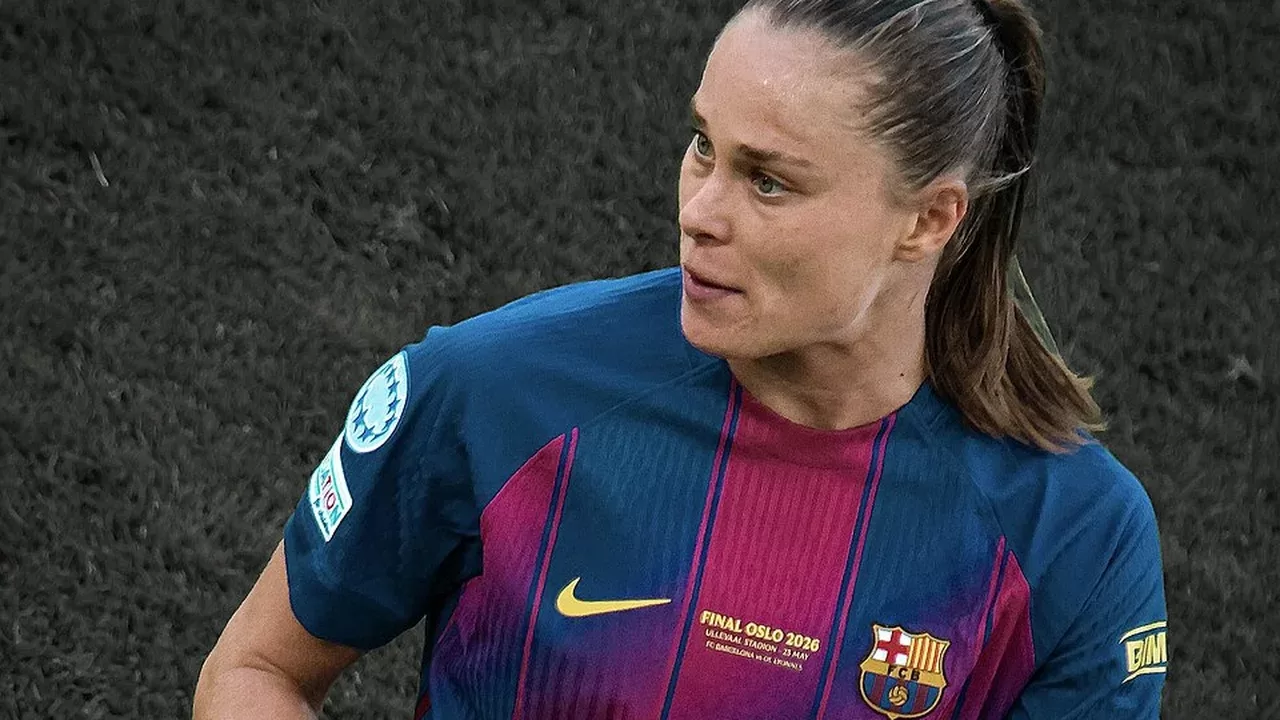 Ewa Pajor con la camiseta del FC Barcelona