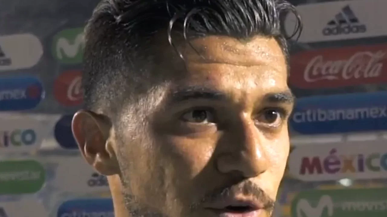 Henry Martín, delantero del América, en entrevista tras un partido