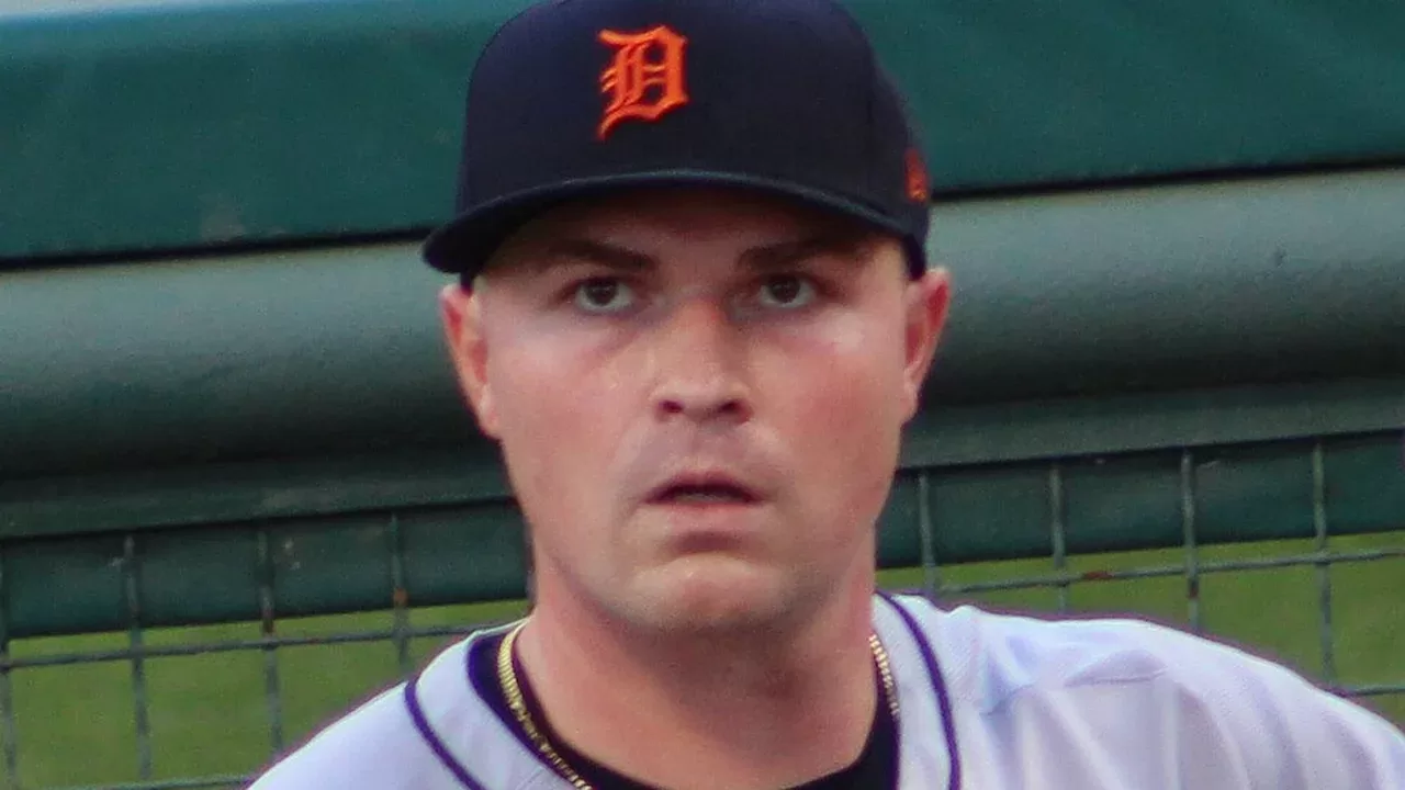 Tarik Skubal, pitcher adquirido por los Dodgers, durante un partido de la MLB