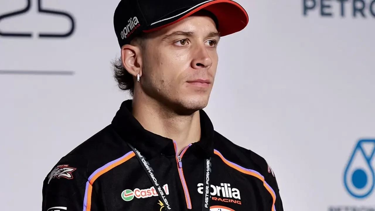 Marco Bezzecchi, piloto de Aprilia que clasifico segundo detras de Raul Fernandez en Indonesia