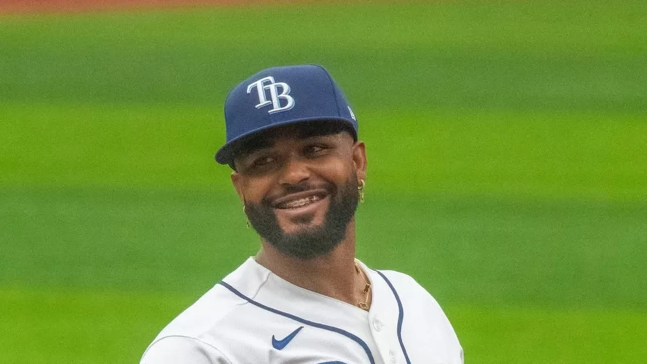 Junior Caminero, tercera base de los Tampa Bay Rays