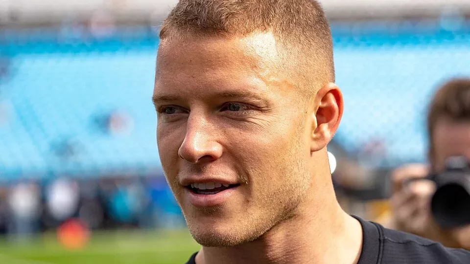 Christian McCaffrey, running back de los San Francisco 49ers