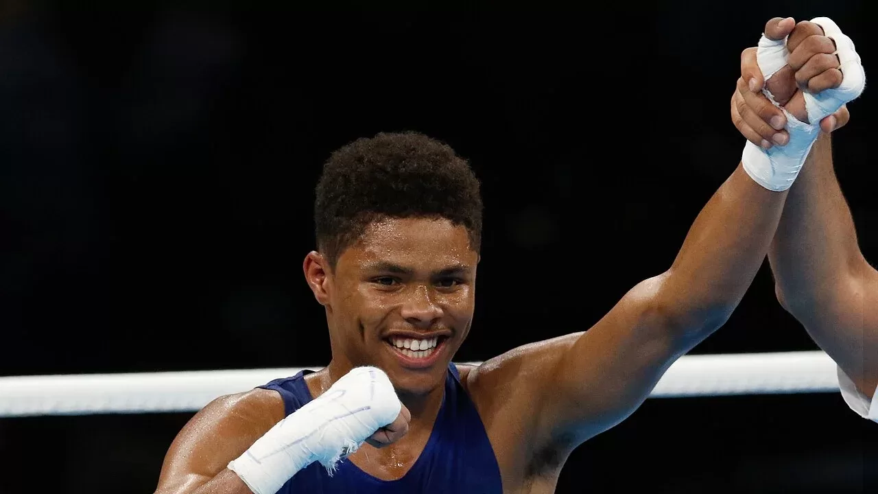 Shakur Stevenson, boxeador invicto estadounidense, en una imagen de archivo de los Juegos Olimpicos de 2016