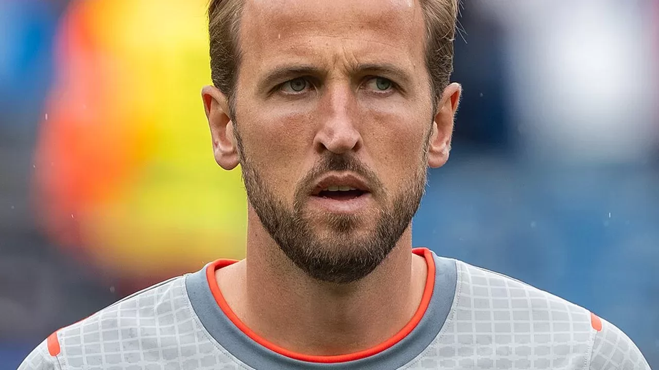 Harry Kane, delantero del Bayern Munich, durante un calentamiento previo a un partido