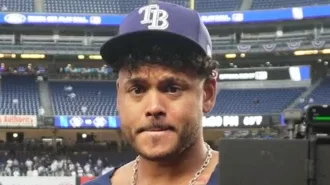 Freddy Peralta, pitcher de los Tampa Bay Rays