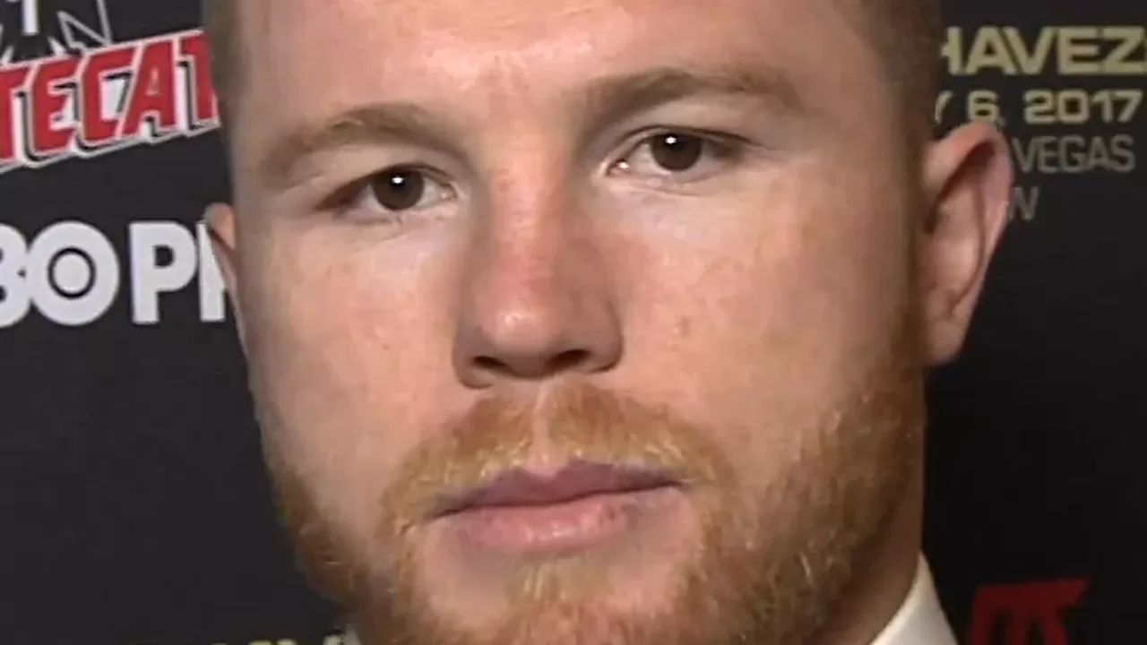 Saul Canelo Alvarez en conferencia de prensa
