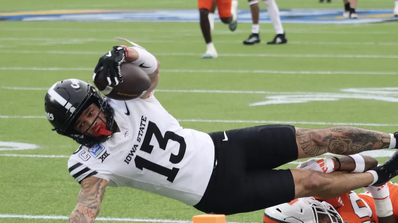Jaylin Noel durante su etapa universitaria con Iowa State