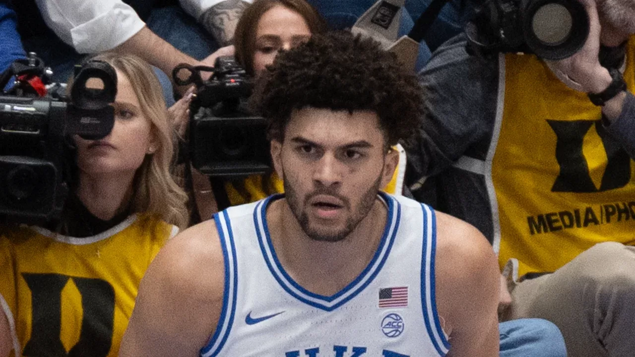 Cameron Boozer durante su etapa universitaria en Duke